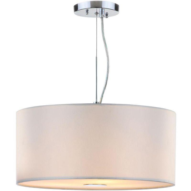 Molly 3 Light 16" Adjustable Pendant - Chrome - Safavieh.