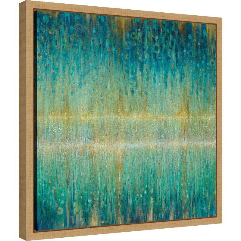 Amanti Art Rain Abstract I by Danhui Nai Framed Canvas Wall Art