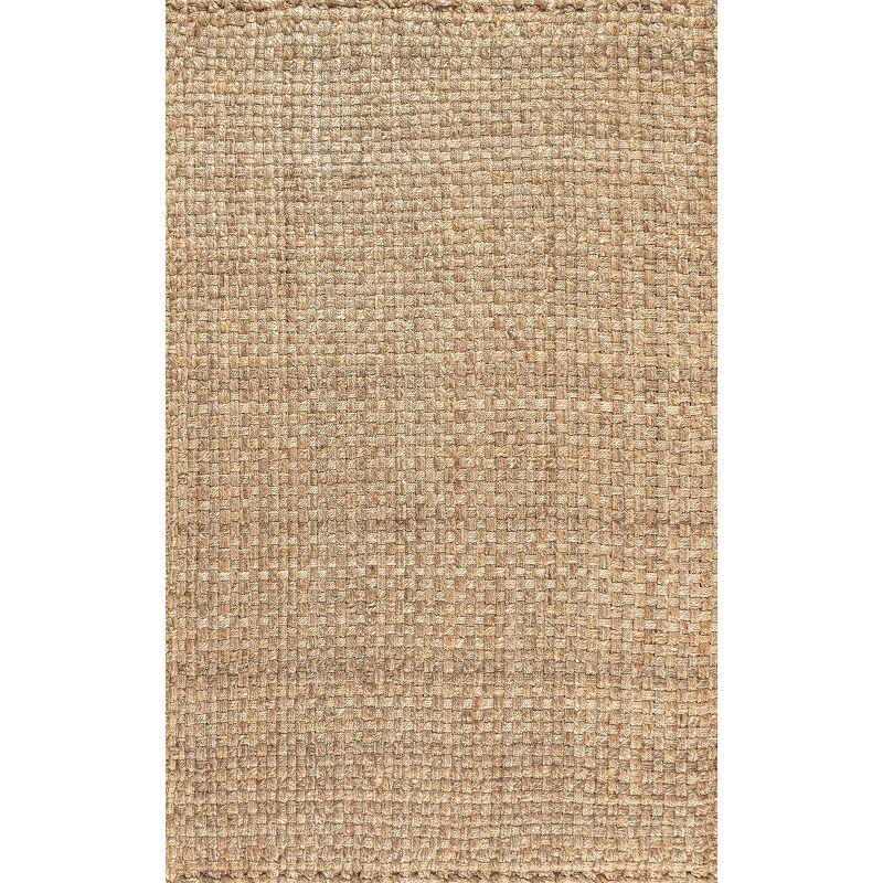 Estera Ivory Chunky Handwoven Jute 5' x 8' Area Rug