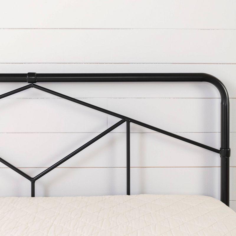 Sazena Geometric Metal Platform Bed - South Shore