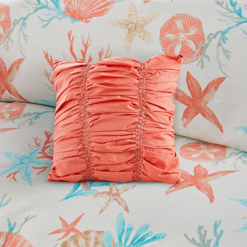 Madison Park Pebble Beach 6 Piece Cotton Sateen Coastal Duvet Cover Set