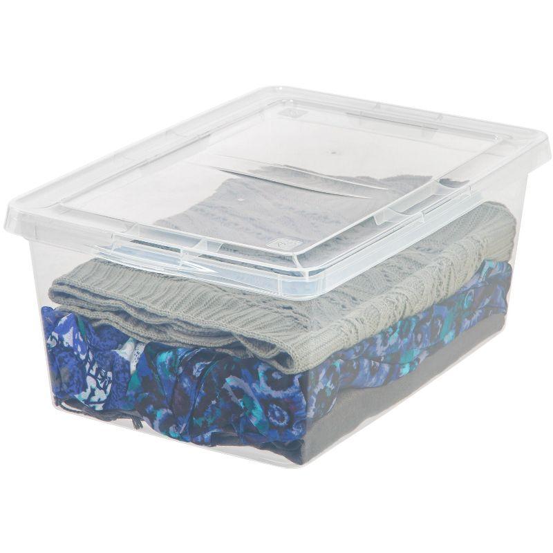 IRIS USA 17 Quart Clear Storage Box, Clear