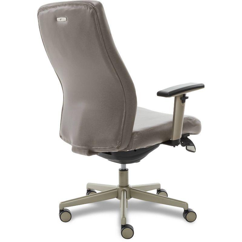 La-Z-Boy Baylor Bonded Leather Adjustable Ergonomic Executive Office Chair with Lumbar Support