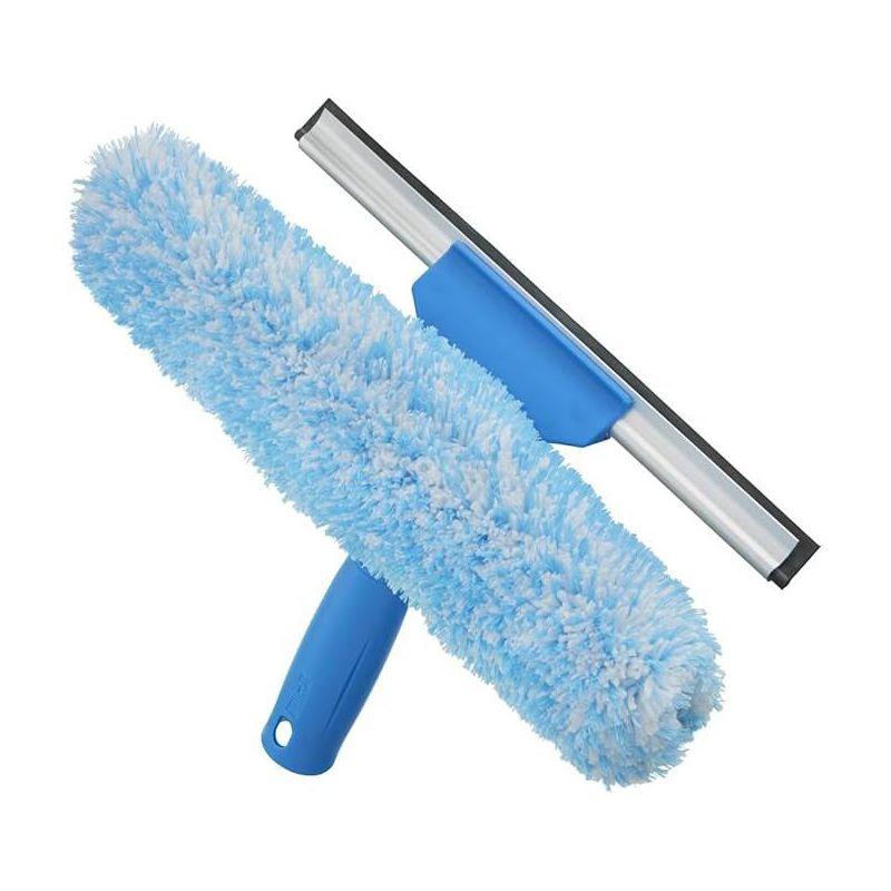 Unger 10 in. Microfiber Window Squeegee/Scrubber