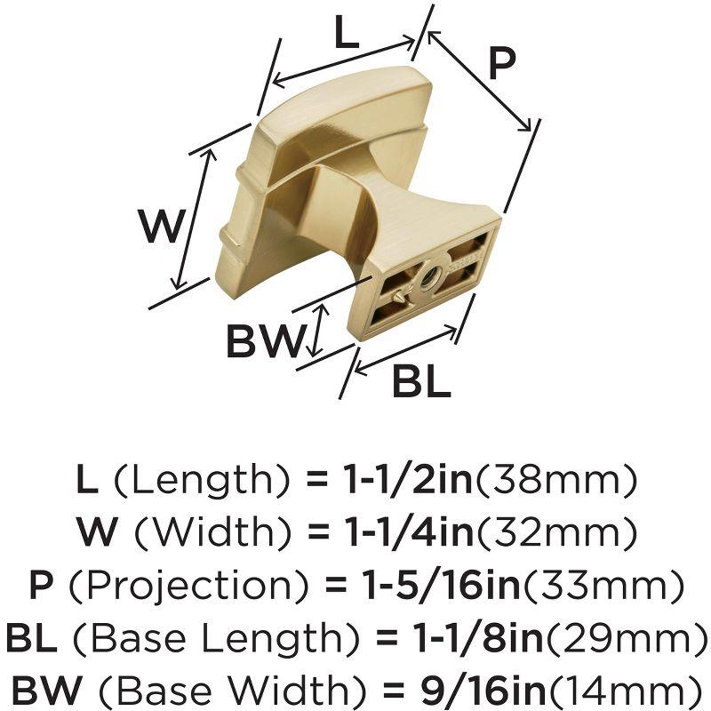 Davenport 1 3/8" Length Rectangle Knob