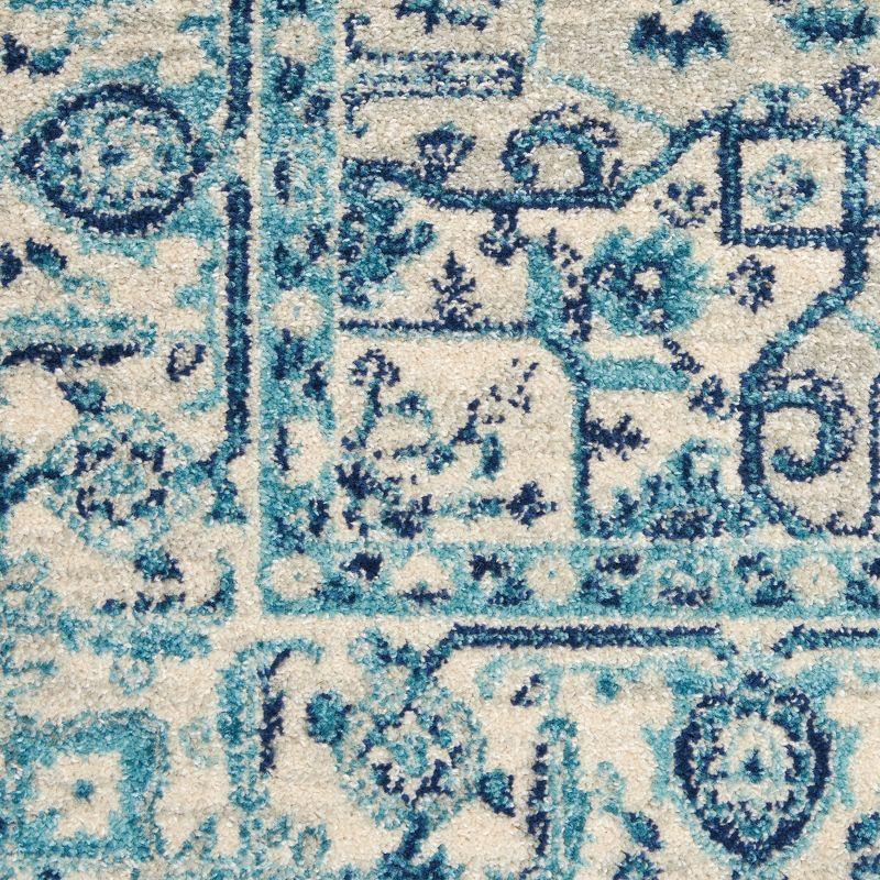 Nourison Tranquil Persian Indoor Rug Ivory Navy 4' x 6'