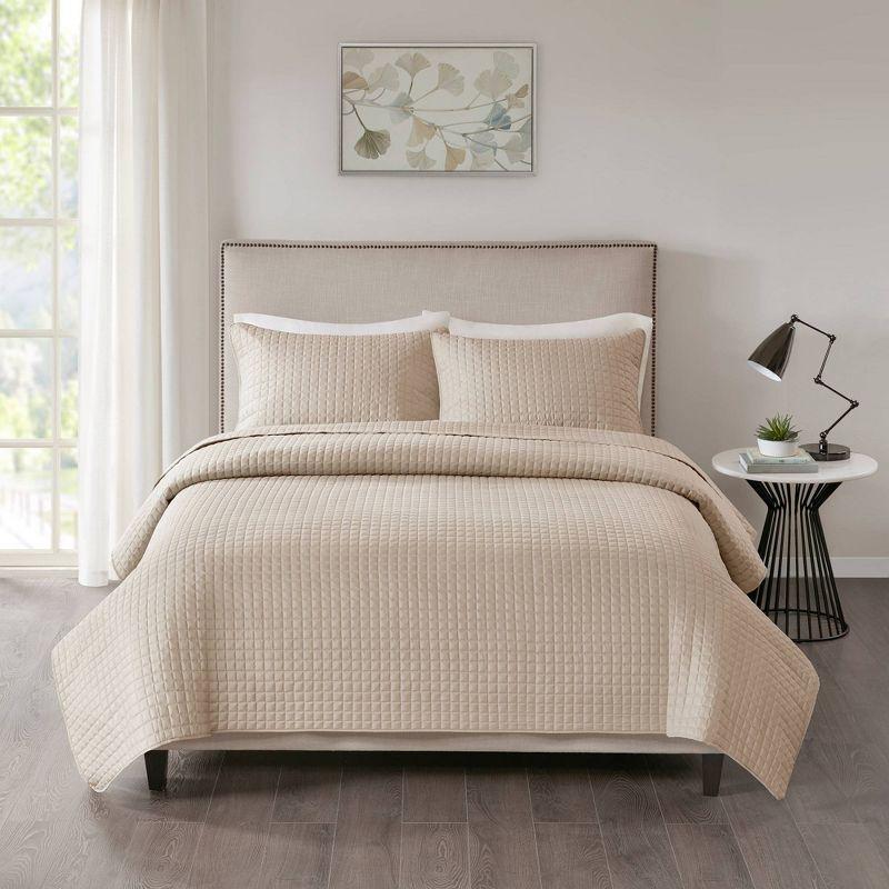 Trace 3pc Reversible Coverlet Set