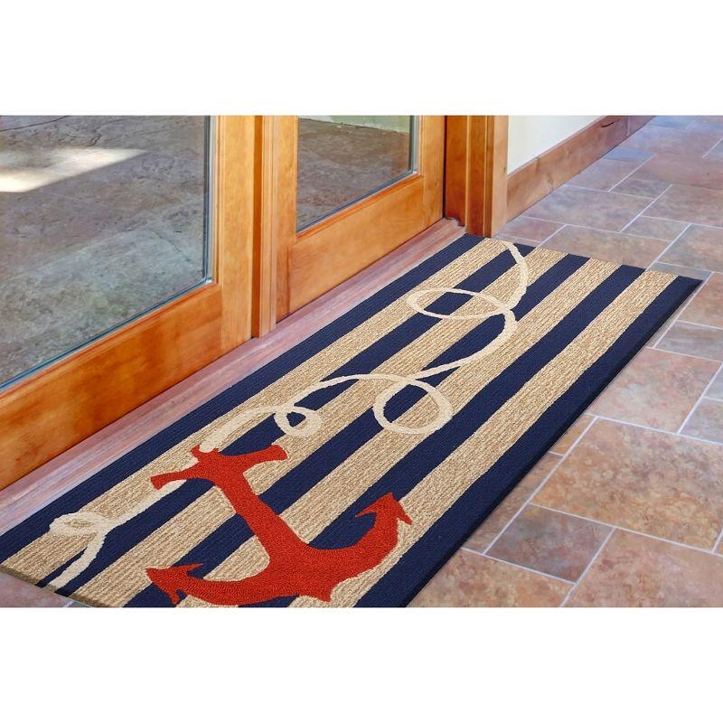 Anchor Hand Tufted Indoor Outdoor Rug