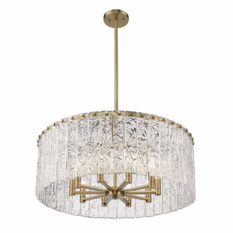 Z-Lite Glacier 10 - Light Chandelier in  Modern Gold
