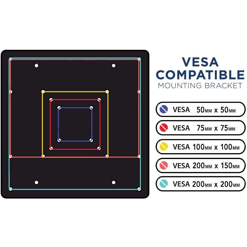 Mount-It! VESA Mount Adapter Plate - Monitor and TV Mount Extender Conversion Kit Allows 75x75, 100x100 to Fit Up to 200x200 and 200x100 mm Patterns