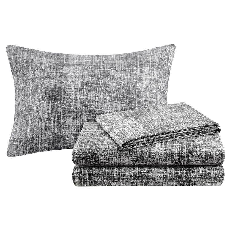 Madison Park Essentials Saben Striped Comforter Set with Cotton Bed Sheets