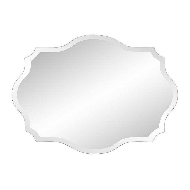 Scalloped Frameless Decorative Wall Mirror Clear - Howard Elliott