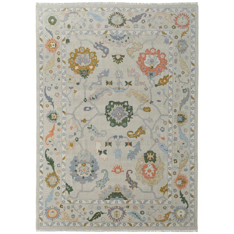 Karina Transitional Floral & Botanical Ivory/Gold/Green Area Rug