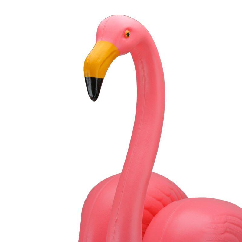 Set of 2 Pink Flamingo Climate Resistant Yard Stakes