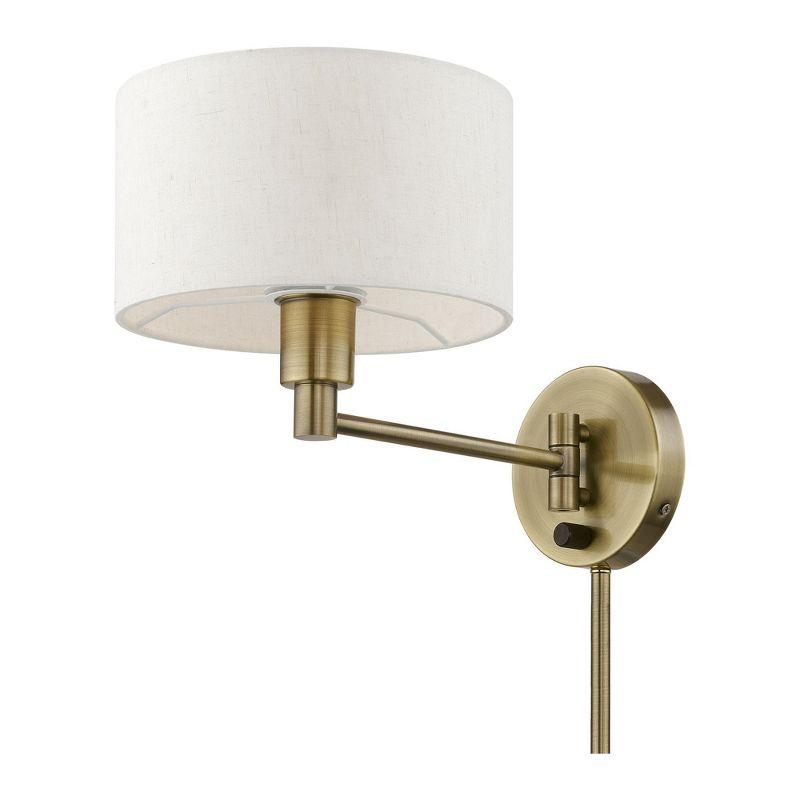 Livex Lighting 1 - Light Wall Light in  Antique Brass