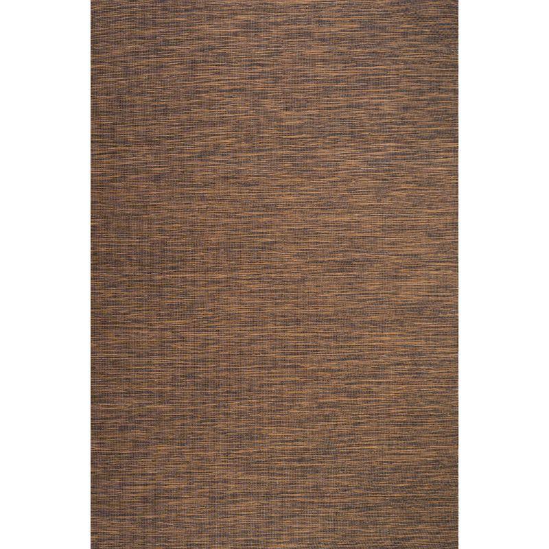 8'x10' Ethan Modern Flatweave Solid  Area Rug, Brown - JONATHAN Y