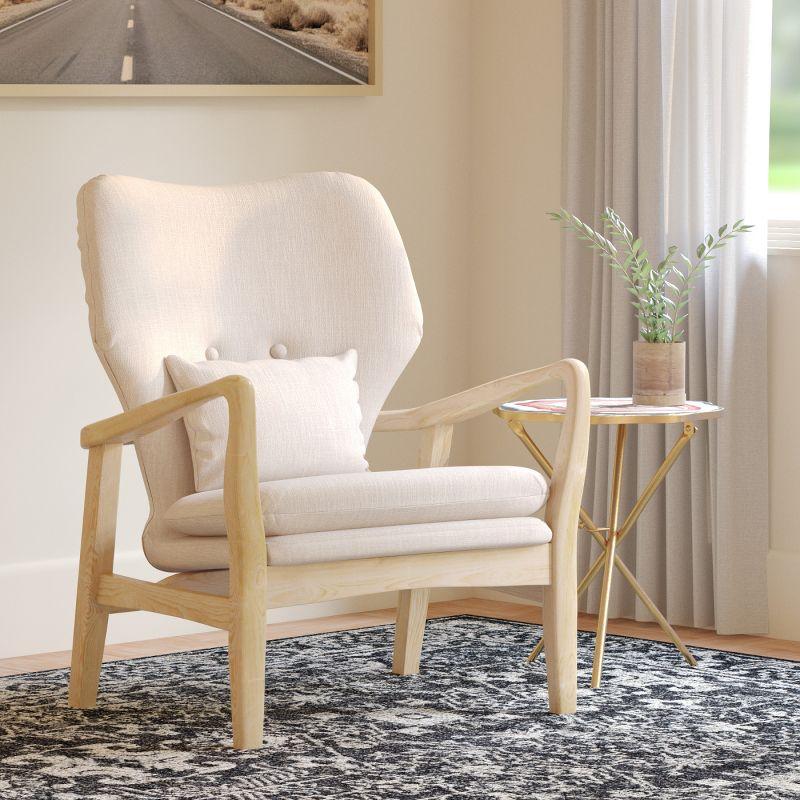 Tarly Accent Chair - ACH9500B - Beige/Natural - Safavieh