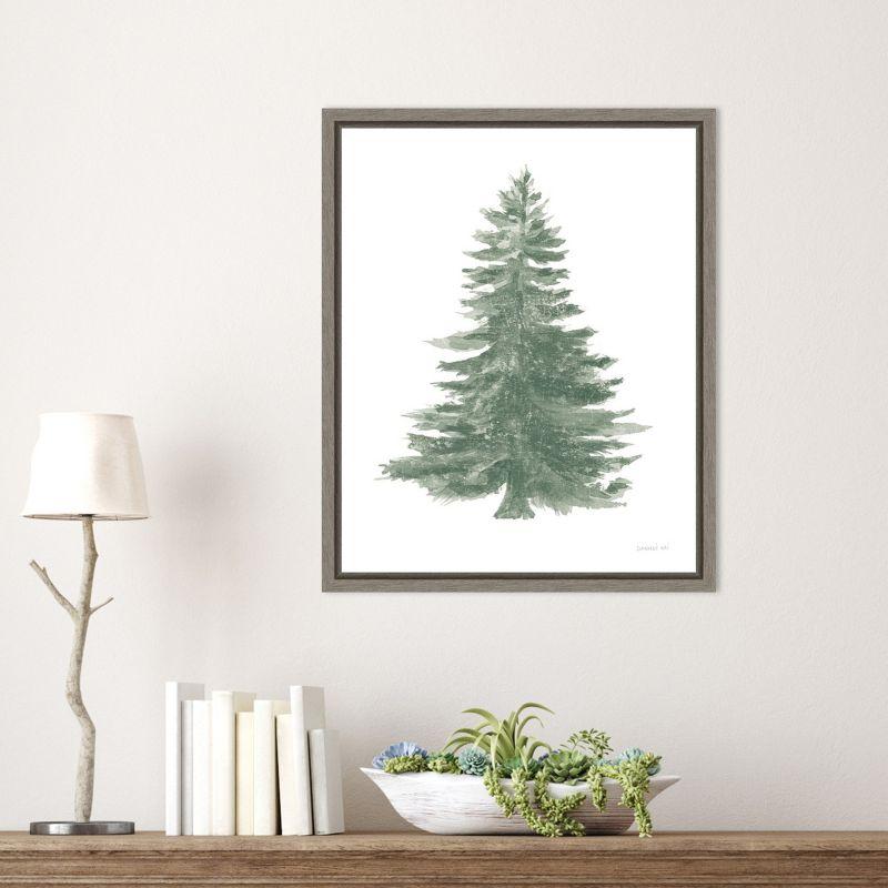 Amanti Art Floursack Holiday Tree by Danhui Nai Canvas Wall Art Print Framed 16 x 20-in.