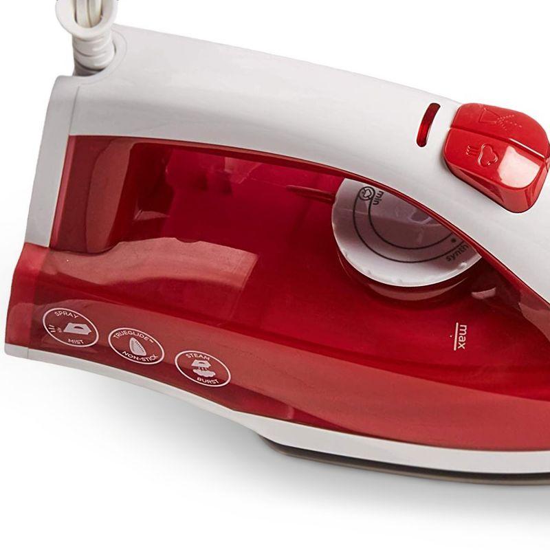 Black and Decker TrueGlide Premium Variable Compact Iron in Red with Nonstick Plate