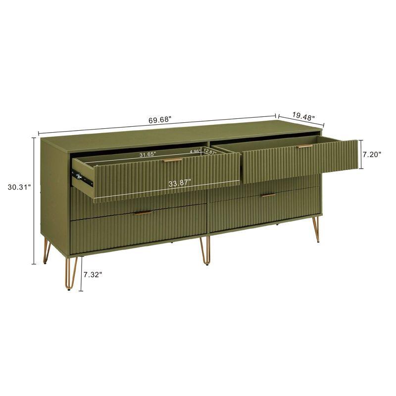 Manhattan Comfort Dumbo 6 Drawer Double Dresser