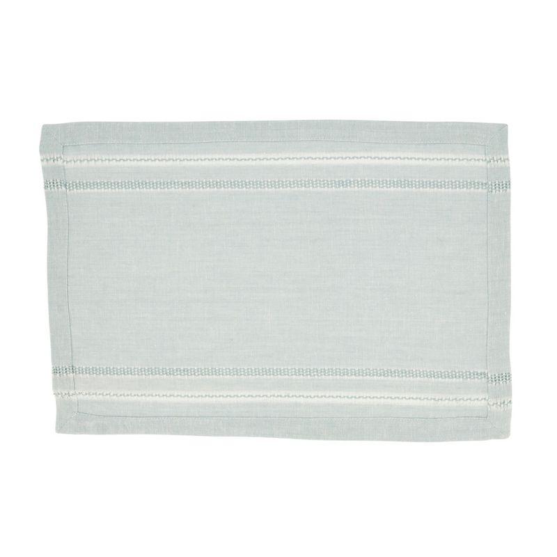 Blue-Grey Stripe Cotton Placemat Set of 4