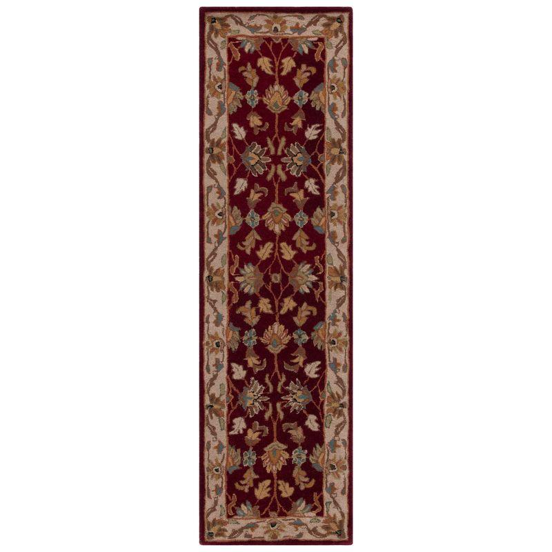 Heritage HG628 Hand Tufted Runner Rug - Red/Ivory - 2'3"x10' - Safavieh.