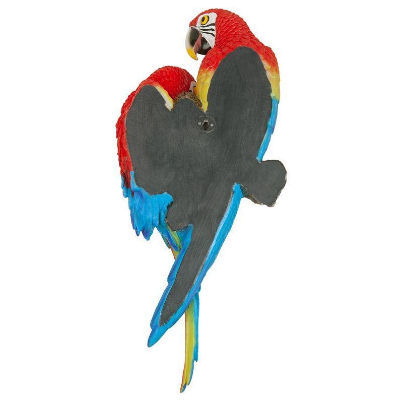 Design Toscano Tropical Scarlet Macaws Wall Sculpture