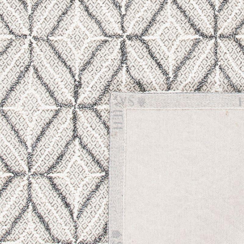 Trace TRC212 Hand Tufted Area Rug - Grey/Black - 6'x6' - Safavieh.
