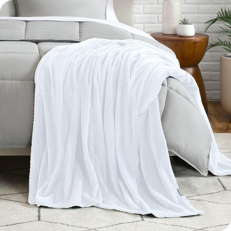 Microplush Fleece Bed Blanket by Bare Home