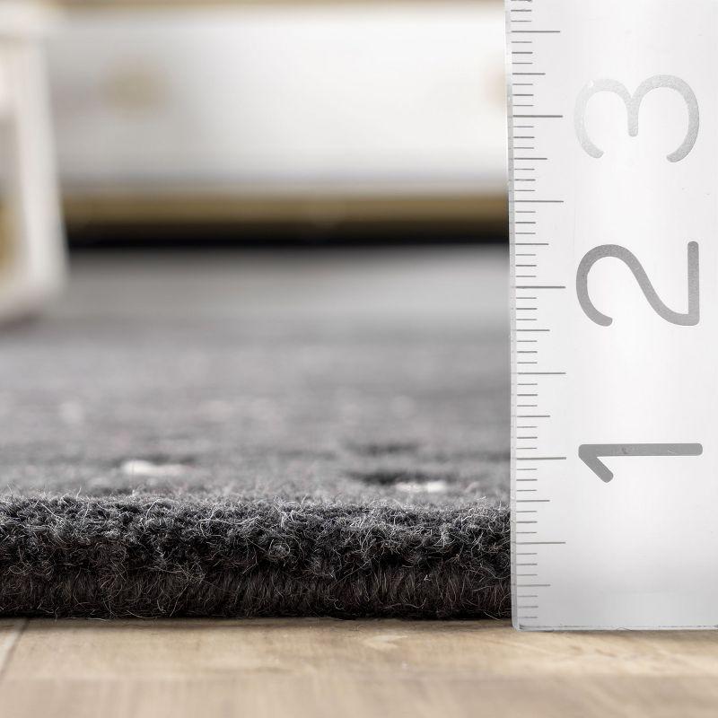 Nuloom Mandia Striped Wool Area Rug, 9' x 12', Charcoal