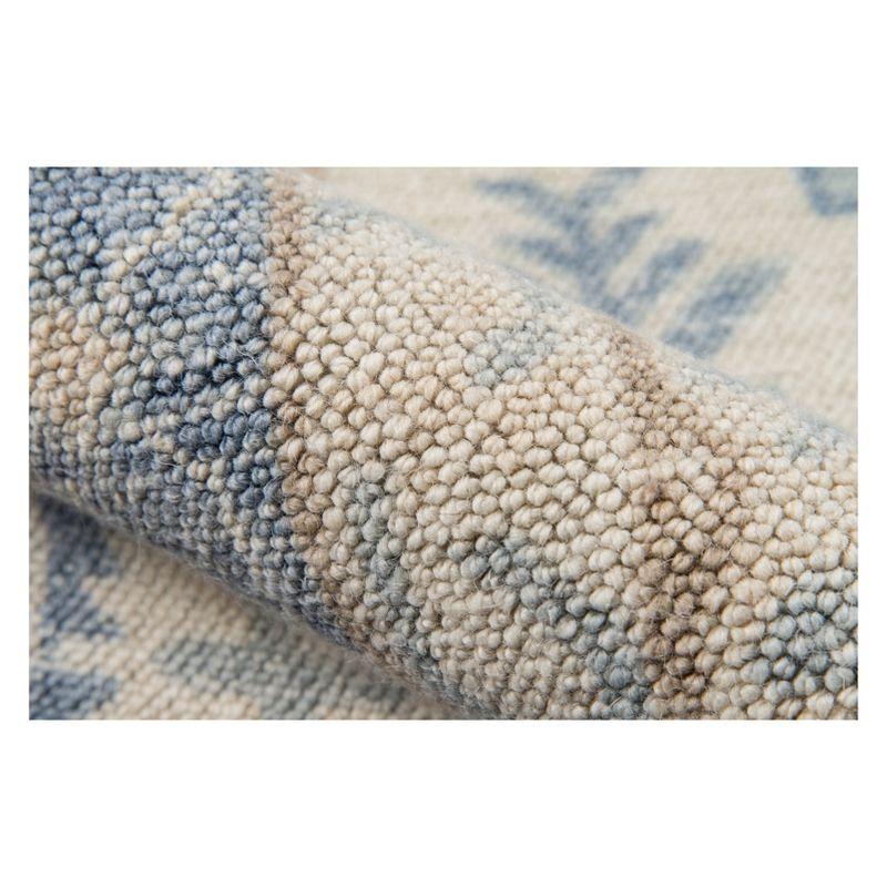 Momeni Anatolia Mateo Blue 2'x3' Accent Rug: Traditional Wool & Nylon Medallion, Low Pile Indoor Area Rug