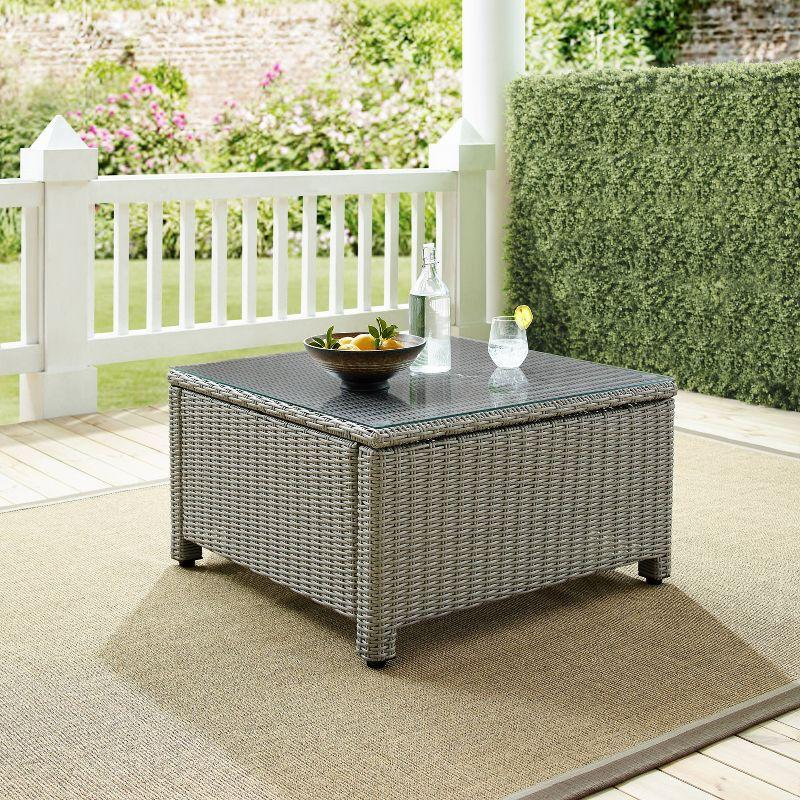 Bradenton Outdoor Wicker Sectional - Gray - Crosley