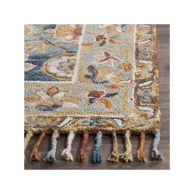 Aspen APN110 Hand Tufted Accent Rug - Grey/Navy - 3'x5' - Safavieh.