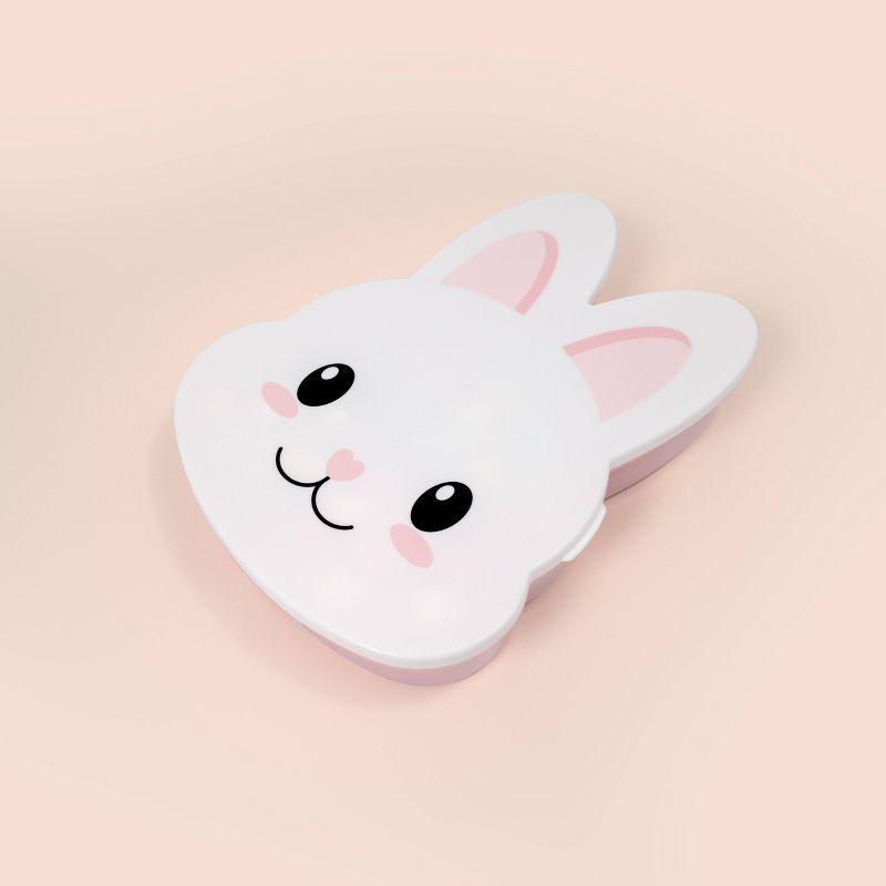 Cook With Color Bunny Snack Box Food Storage Container Pink