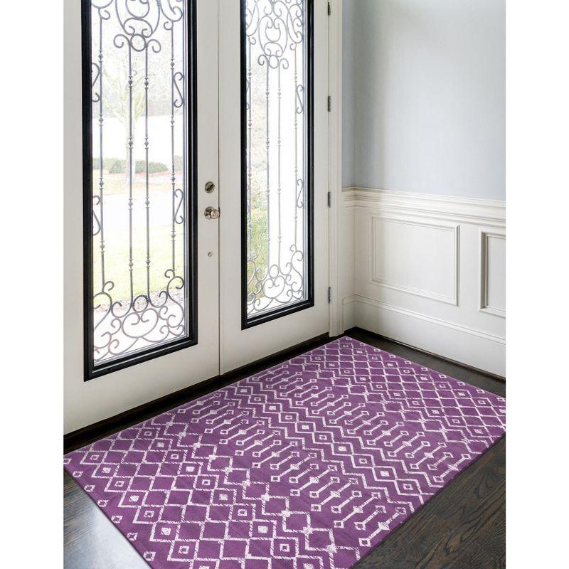 Unique Loom Moroccan Trellis Mamounia Geometric Indoor Woven Area Rug