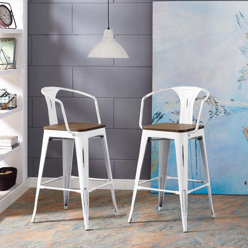 Modway Promenade Bar Stool Set of 2
