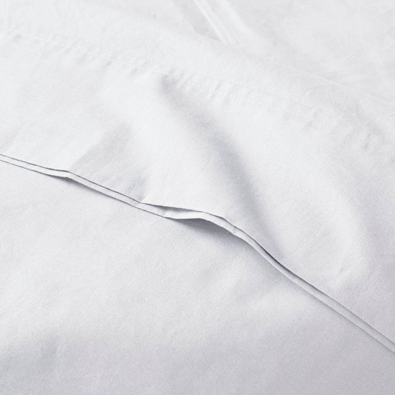 Madison Park Peached Percale 200 Thread Count Relaxed Cotton Percale Sheet Set