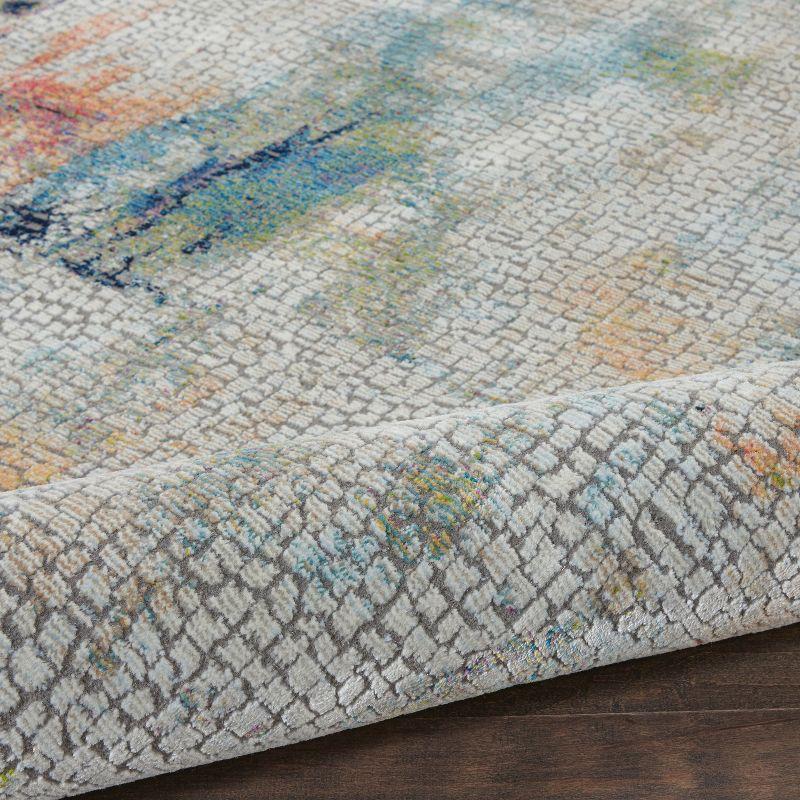 Global Vintage GLB09 Ivory/Multicolor Area Rug Abstract Artistic Brushstroke By Nourison