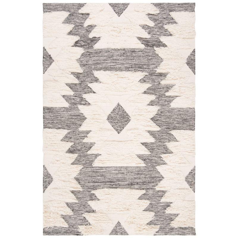 Elysian Fields Hand-Knotted Beige Wool 6' x 9' Area Rug