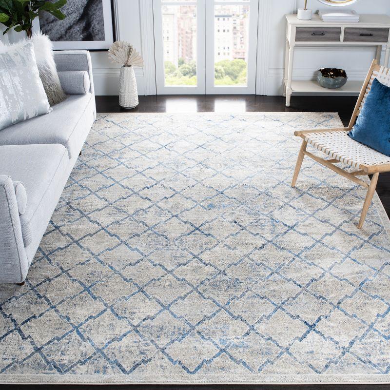 Brentwood BNT809 Power Loomed Accent Rug - Light Grey/Blue - 2'x4' - Safavieh.