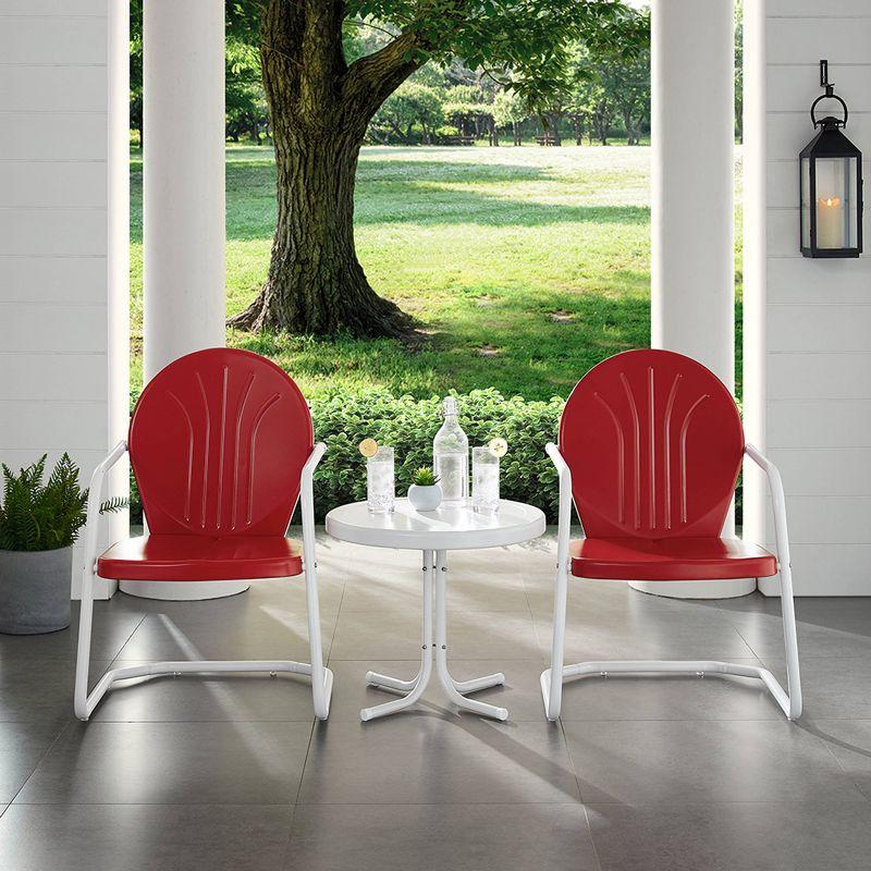 Griffith 2pc Outdoor Conversation Set - Bright Red - Crosley