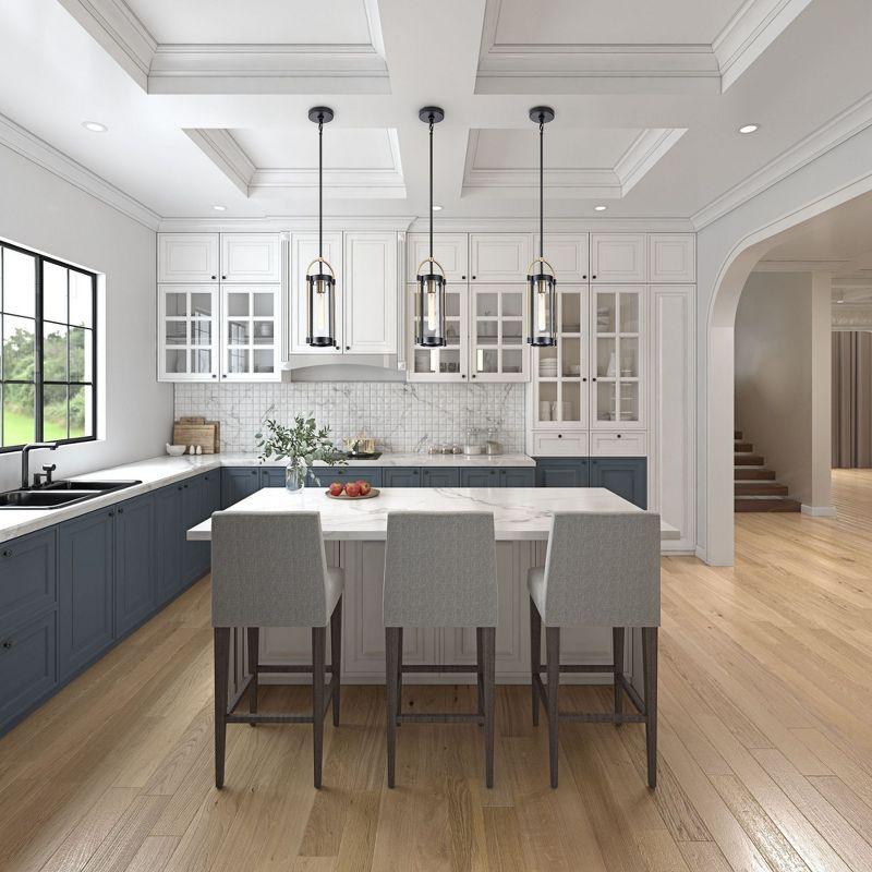 Artcraft Lighting Gem 1 - Light Pendant in  Black/Brushed Brass