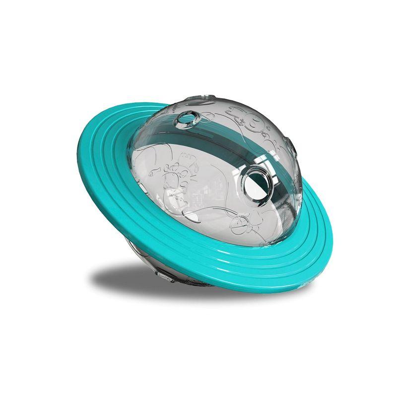 ANYPET Dog Planet Interactive Toy Puzzle Treat Ball, Food Dispensing Chew Toys for Medium to Large Dogs, Blue