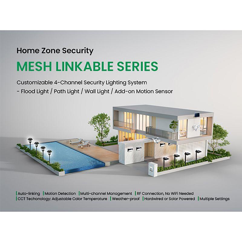 Home Zone Security Low Voltage Solar Powered Integrated LED Pathway Light