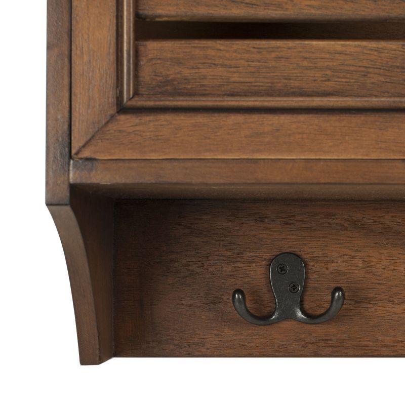 Leon Hanging 3 Drawer Wall Rack - Honey - Safavieh