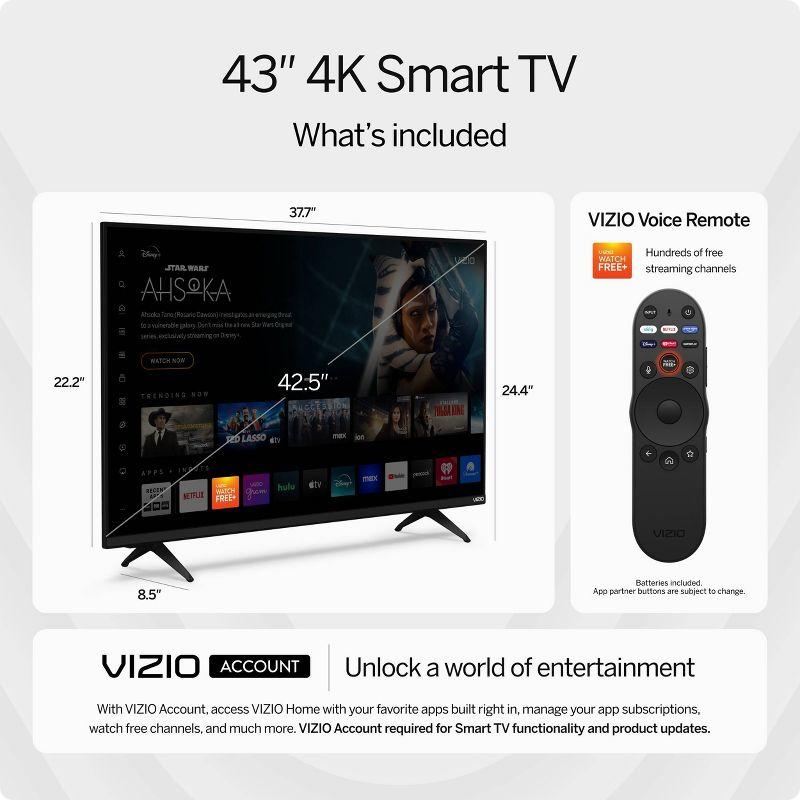 VIZIO 43" Class 4K UHD LED HDR Smart TV - V4K43M-08