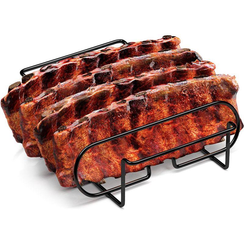 Sorbus Non-Stick Metal Rib Rack in Black