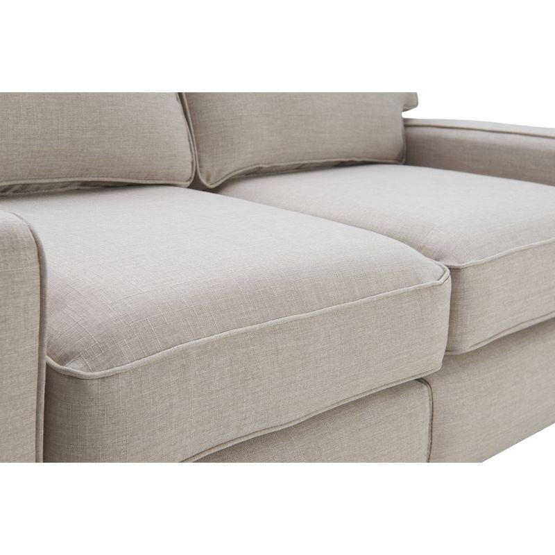 Serta Palisades 73" Track Arm Sofa, Easy Care Fabric, Soft Pillow Back, Pocket Coil Seat Cushions