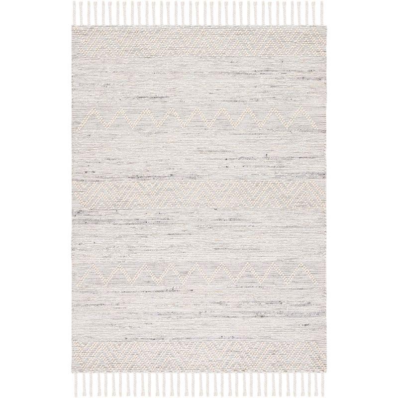 Natura NAT296 Hand Woven Indoor Area Rug - Ivory/Grey - 5'x8' - Safavieh