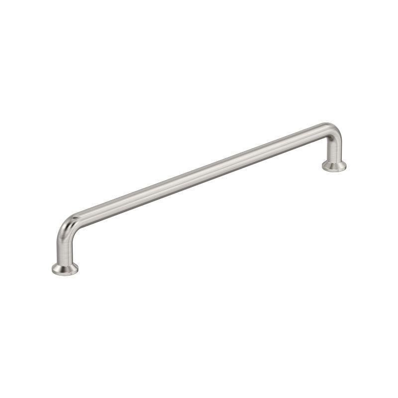 Satin Nickel 10-1/16 inch Modern Industrial Cabinet Pull